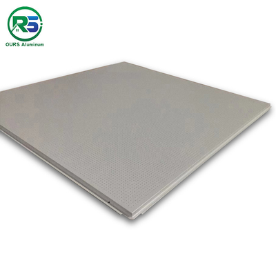 600mm Lay In Perforated Aluminum Ceiling Tiles Powder Coating