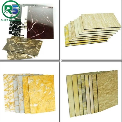 Waterproof Corrugated Aluminum Art Deco Wall Panels Suspended 300mm Custom Color