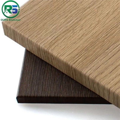 Waterproof Corrugated Aluminum Art Deco Wall Panels Suspended 300mm Custom Color