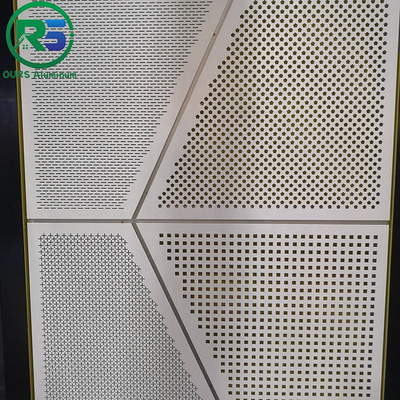Artistic Aluminum laser cutting Aluminum Perforated  Panels CNC Carved Exterior PVDF Coating