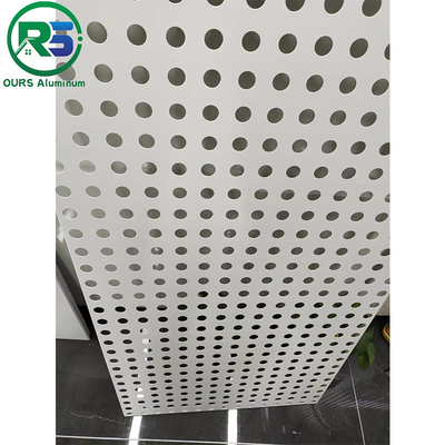 Artistic Aluminum laser cutting Aluminum Perforated  Panels CNC Carved Exterior PVDF Coating