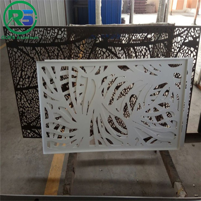 Artistic Aluminum laser cutting Aluminum Perforated  Panels CNC Carved Exterior PVDF Coating