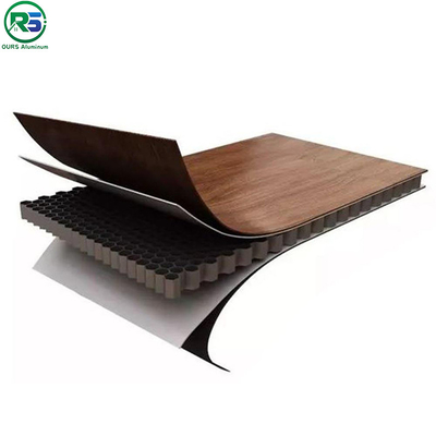 Interior Aluminum Honeycomb Panel Facade Wall Ceiling Cladding Decorative Marble Grain