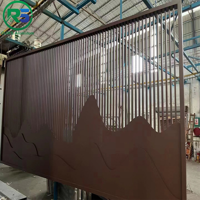 External Commercial Aluminum Art Deco Metal Panels Screen Blue Sky Metal Wall Tiles