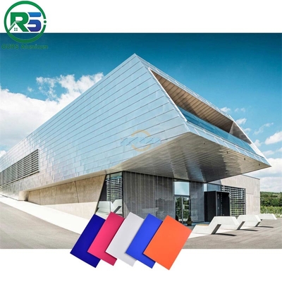 External Commercial Aluminum Art Deco Metal Panels Screen Blue Sky Metal Wall Tiles
