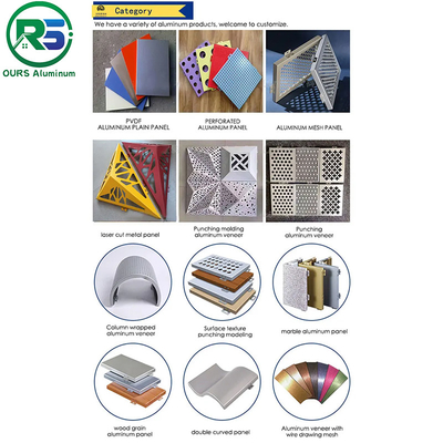 Interior Aluminum Honeycomb Panel Facade Wall Ceiling Cladding Decorative Marble Grain