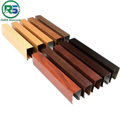 Environmental Friendly Linear Suspended Metal Ceiling 0.8mm White Aluminum Ceiling