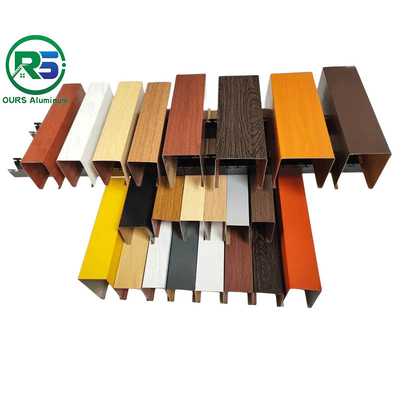 Environmental Friendly Linear Suspended Metal Ceiling 0.8mm White Aluminum Ceiling