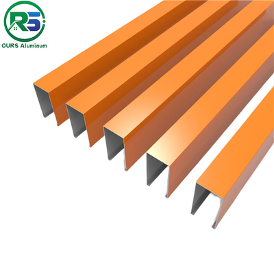 PVDF Spraying Suspended Metal Ceiling in Wine Red for Versatile Protection