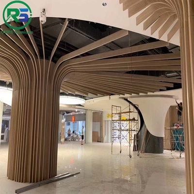 PVDF Spraying Suspended Metal Ceiling in Wine Red for Versatile Protection