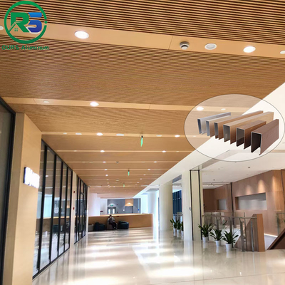 PVDF Spraying Suspended Metal Ceiling in Wine Red for Versatile Protection