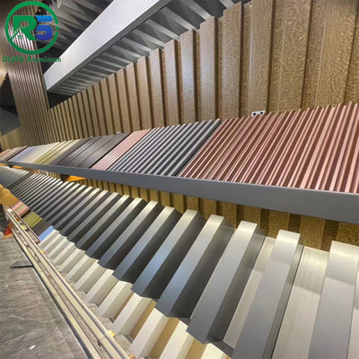 Aluminum Wall Panels 0.6-3.5mm Thickness in Wine Red for Versatile Protection and Adjustable Vision Height
