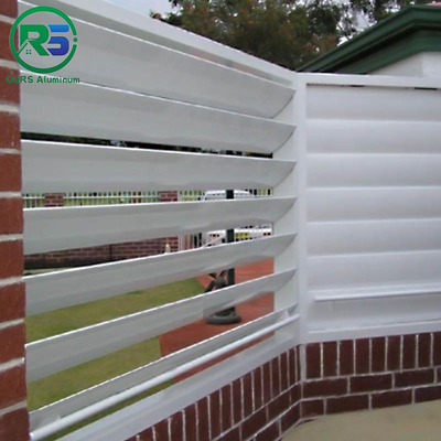 Exterior Pvdf Coating Aluminum Sun Shade System louvers 2-7mm Environment Friendly