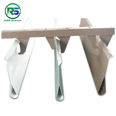 Commercial Office Suspended Metal Ceiling Systems Modern External Timber V Shaped