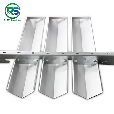 Commercial Office Suspended Metal Ceiling Systems Modern External Timber V Shaped