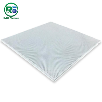 Soundproof Perforated Multiple Shape Lay In Metal Ceiling Tiles Floating Ceiling Panels