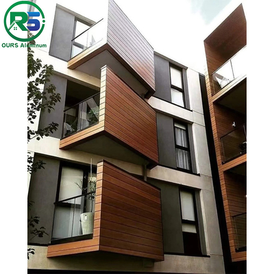 External Commercial Aluminum Art Deco Metal Panels Screen Blue Sky Metal Wall Tiles