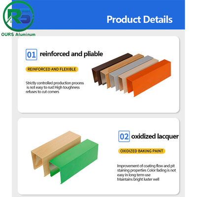 Environmental Friendly Linear Suspended Metal Ceiling 0.9mm White Aluminum Ceiling