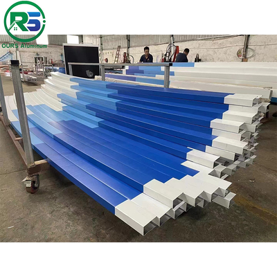Environmental Friendly Linear Suspended Metal Ceiling 0.9mm White Aluminum Ceiling