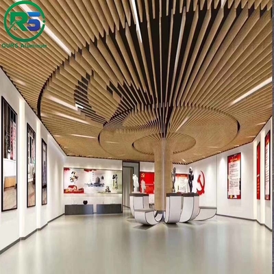 PVDF Spraying Suspended Metal Ceiling in Wine Red for Versatile Protection