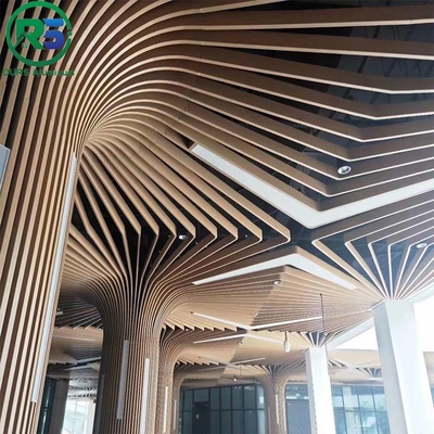 PVDF Spraying Suspended Metal Ceiling in Wine Red for Versatile Protection