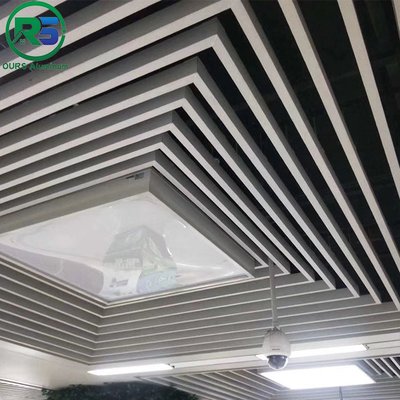 1.0mm Suspended Metal Ceiling in Wine Red for Modern and Simple Decoration